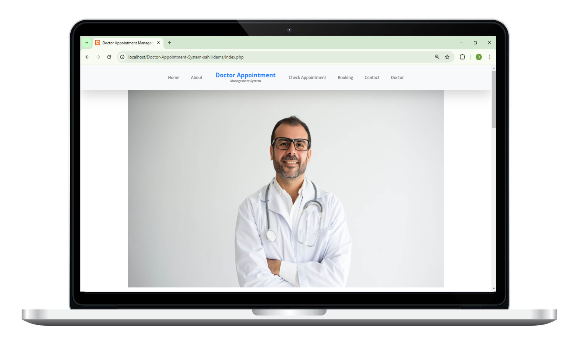 Doctor appointment management system screenshot