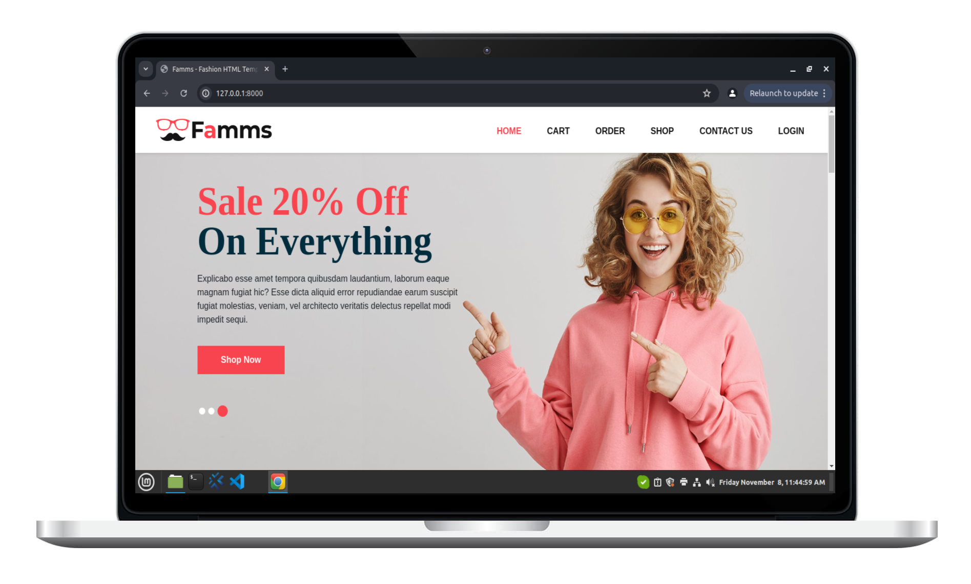 E-commerce website screenshot