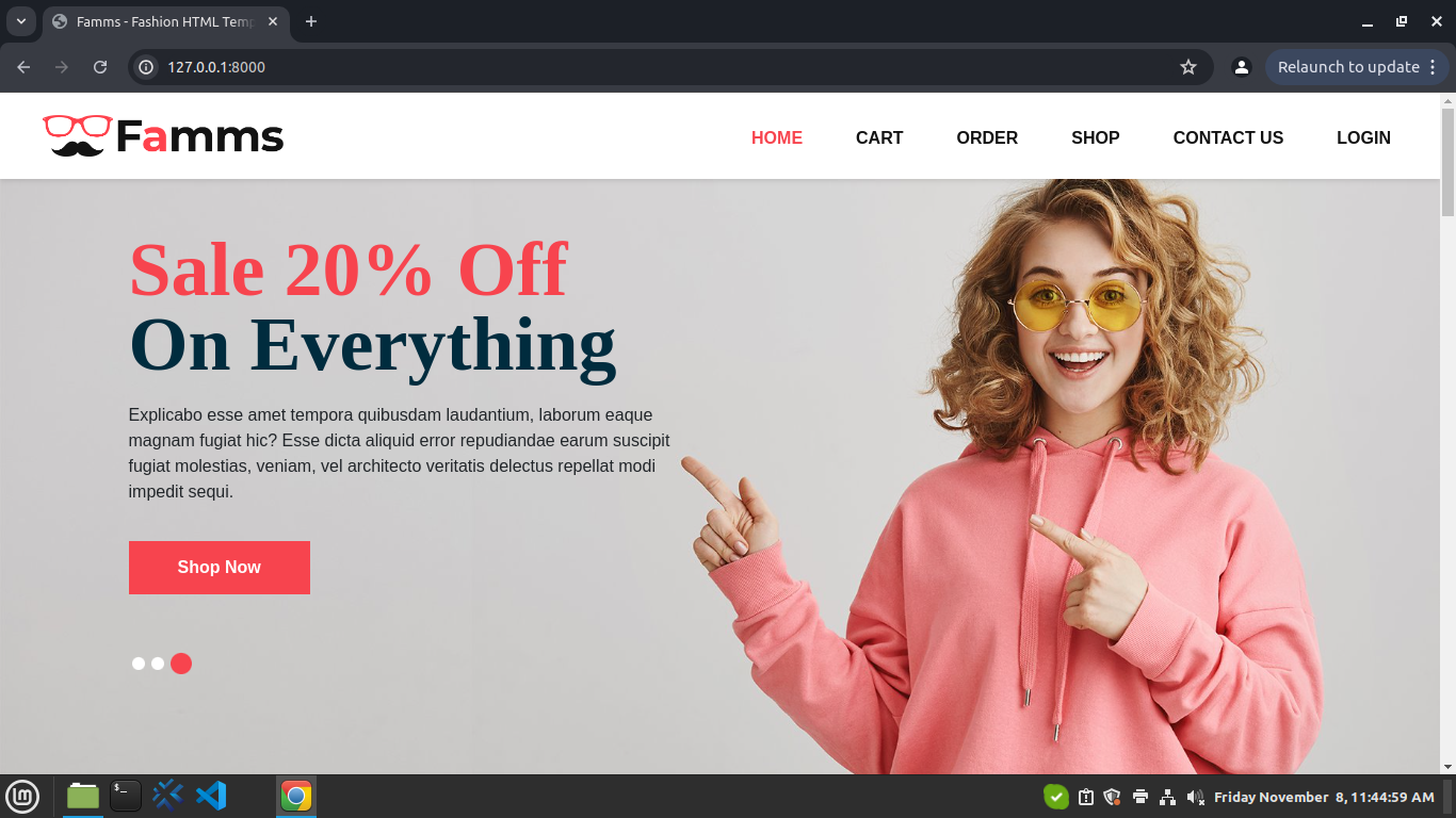 E-commerce Website Screenshot 1