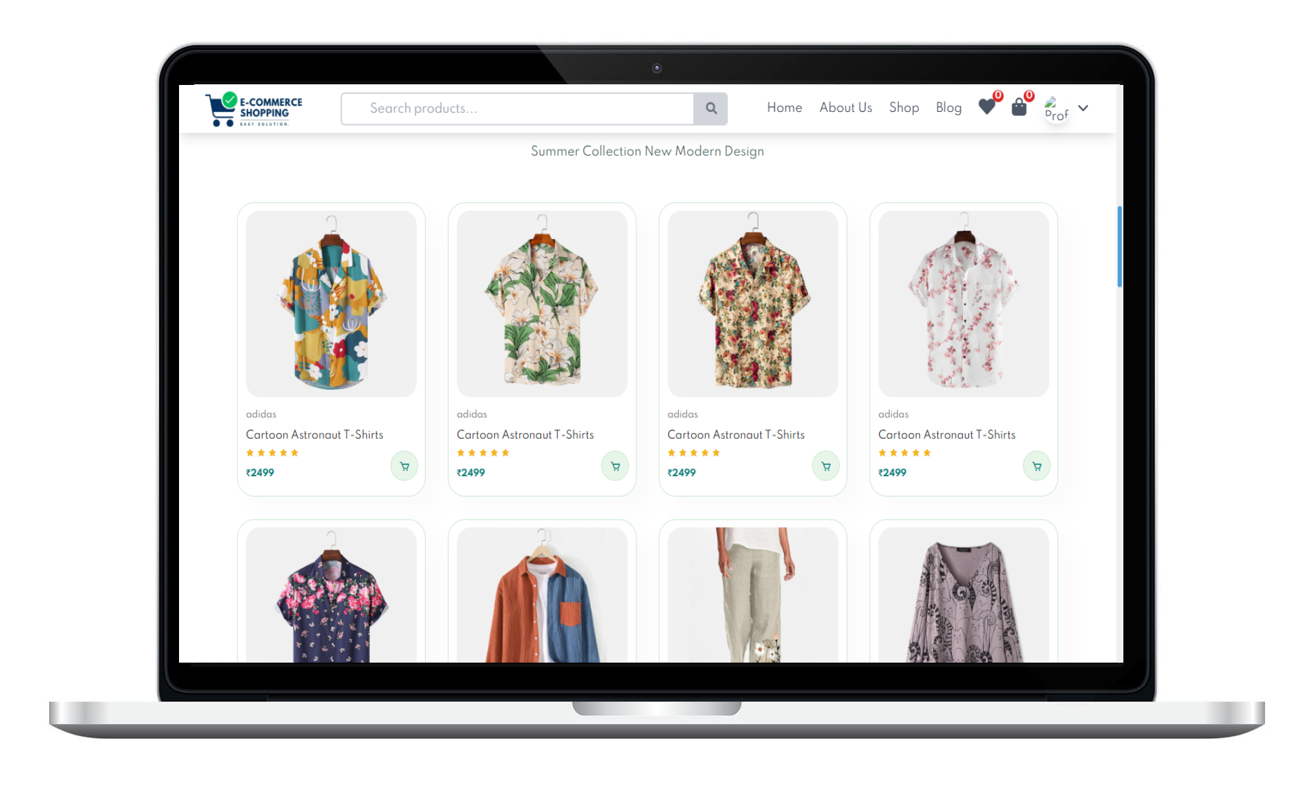 E-commerce Laravel website screenshot